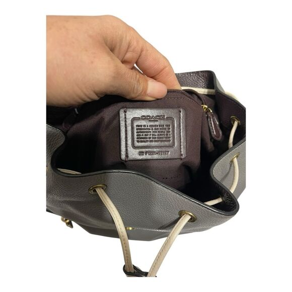 Coach Evie Backpack In Colorblock With Snakeskin Detail - Picture 8 of 12